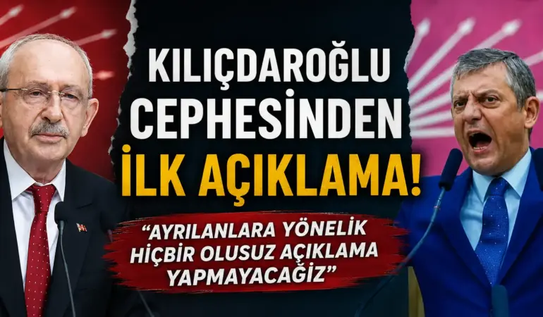 CHP’de Büyük Ayrılık! Kılıçdaroğlu’ndan Özgür Özel’in Yeni Parti Hamlesine İlk Tepki