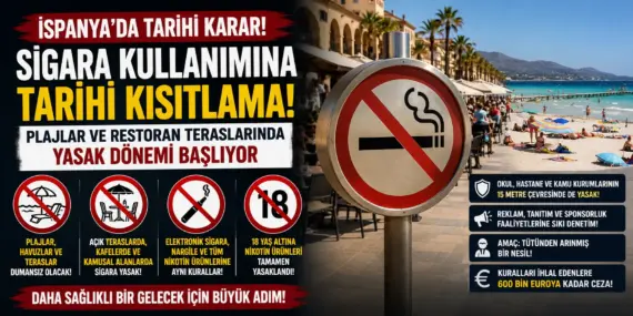 İspanya’dan Tarihi Karar! Plajda Sigara İçene 600 Bin Euroya Kadar Ceza