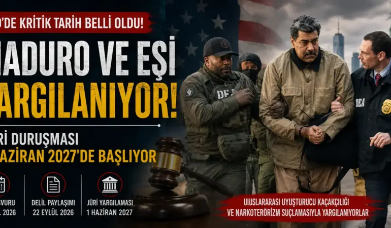 Maduro İçin Tarihi Gün! ABD Mahkemesi Yargılama Tarihini Resmen Açıkladı