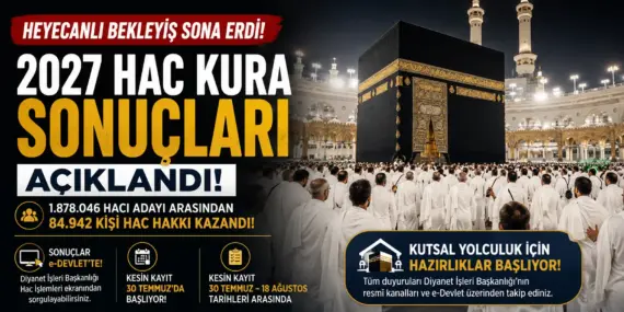 Hacı Adaylarının Büyük Heyecanı Sona Erdi! 2027 Hac Sonuçları e-Devlet’te