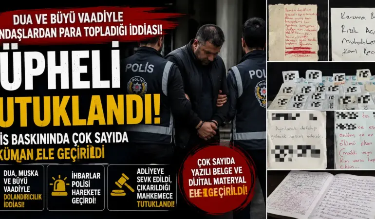 Vatandaşların İnancını İstismar Ettiği İddiası! Polis Baskınında Dikkat Çeken Belgeler Ele Geçirildi