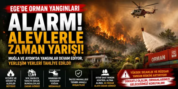 Türkiye Nefesini Tuttu! Ege’de Ormanlar Alevlere Teslim Oldu