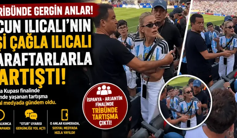 Final Heyecanında Beklenmedik Gerilim! Çağla Ilıcalı’nın Tribün Anları Gündem Oldu
