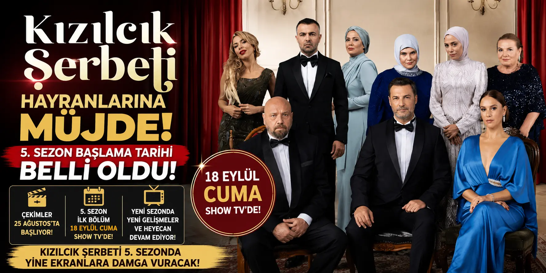 Milyonların Beklediği Haber Geldi! Kızılcık Şerbeti Ekranlara Dönüyor