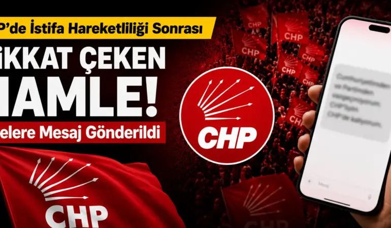 İstifa Dalgası Sonrası CHP’den Hamle! Telefonlara Peş Peşe Mesaj Gitti