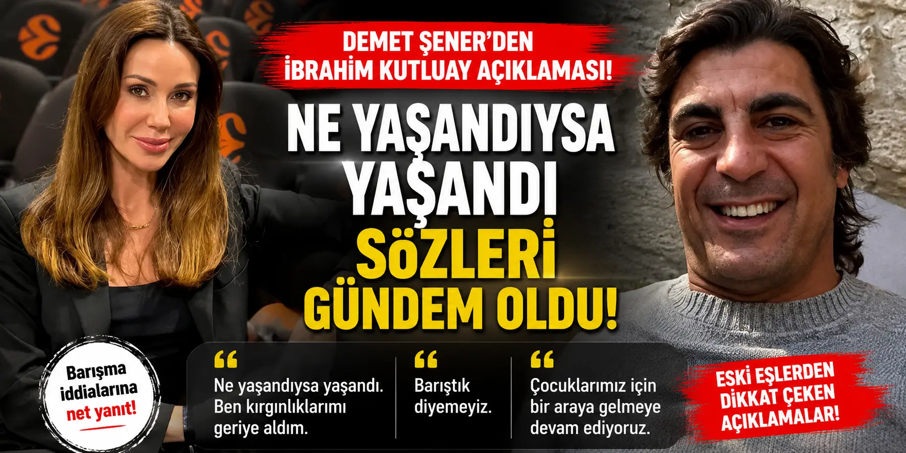 Yıllar Sonra Gelen İtiraf! Demet Şener Eski Eşi İbrahim Kutluay Hakkında Konuştu