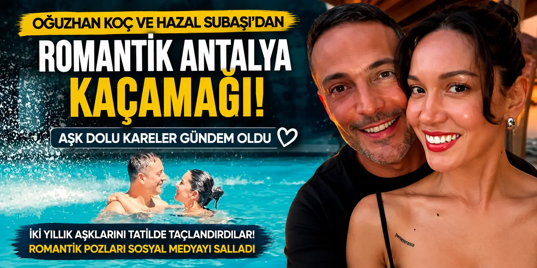 Aşklarını Gözlerden Uzak Yaşıyorlardı! Oğuzhan Koç ve Hazal Subaşı’ndan Romantik Sürpriz