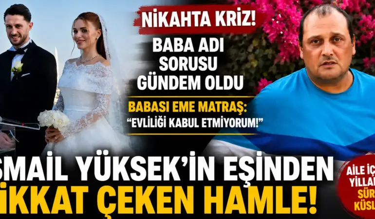 İsmail Yüksek’in Düğününde Şok Kriz! Baba Açıklama Yaptı, Esen Matraş’tan Dikkat Çeken Hamle