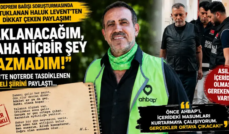 Haluk Levent’ten Olay Çıkış! “Asıl İçeride Olması Gerekenler Var”