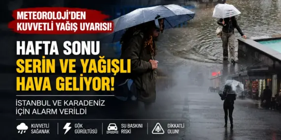 Meteoroloji Tarih Verdi! İstanbul ve Karadeniz’de Gök Gürültülü Yağış Bekleniyor