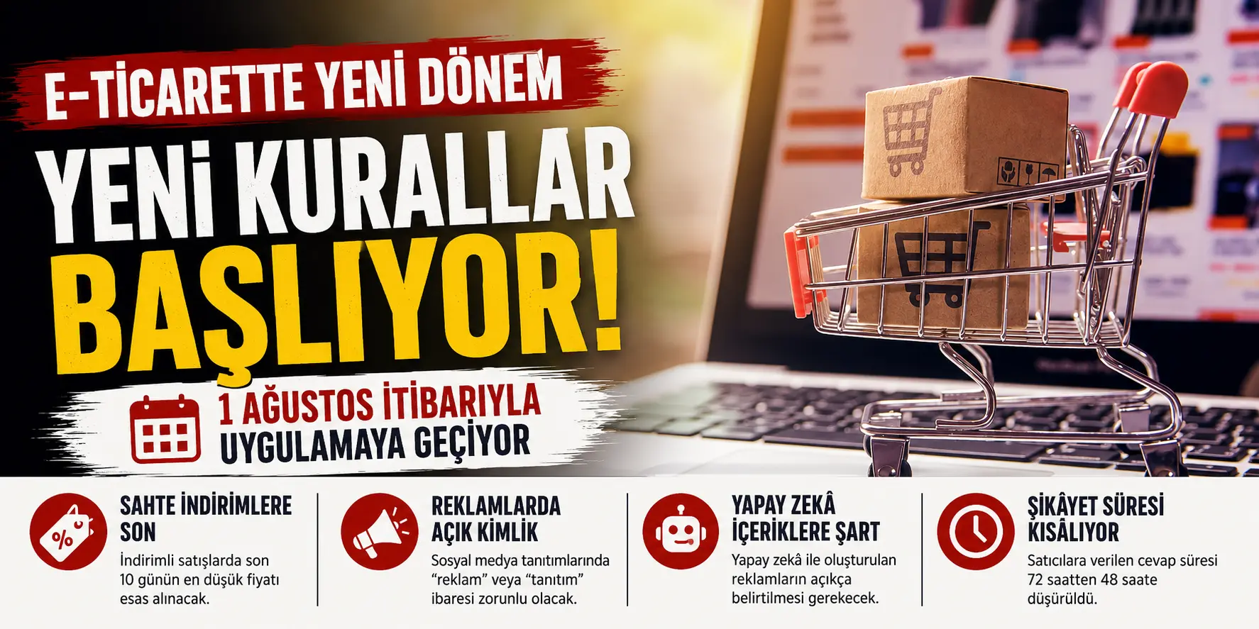 1 Ağustos’tan Sonra Her Şey Değişecek! İnternetten Alışverişte Yeni Kurallar
