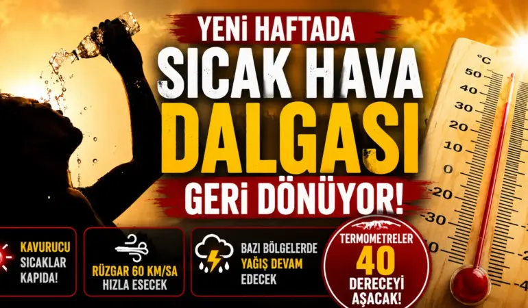 Türkiye kavrulacak! Meteoroloji’den 40 derece uyarısı