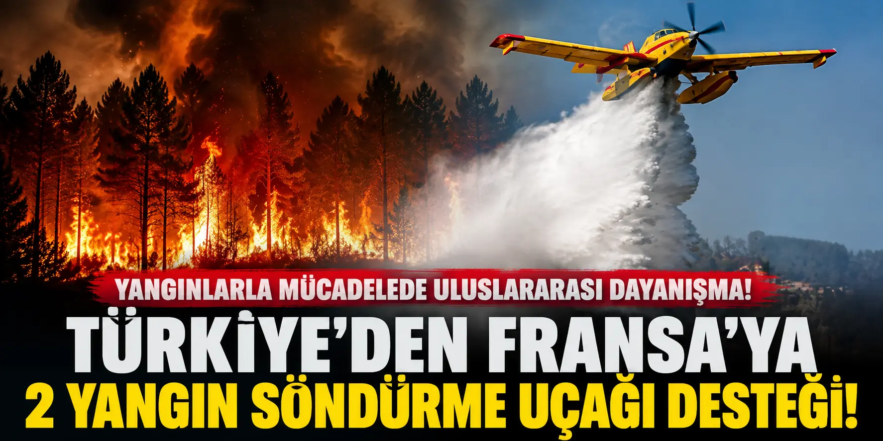 Yangın felaketinde gözler Türkiye’ye çevrildi! Fransa’nın çağrısına jet yanıt