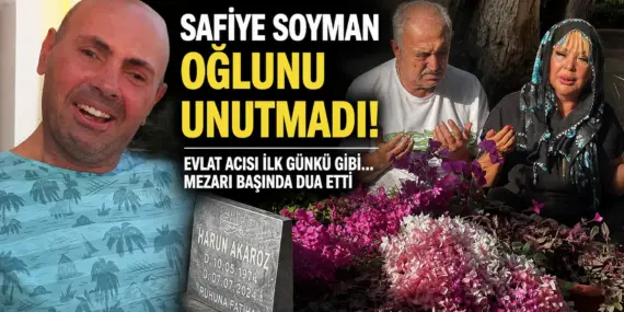 Safiye Soyman’dan yürek yakan sözler! Oğlu Harun’u mezarı başında andı