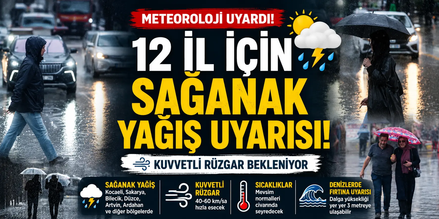 Sıcak hava yerini yağışa bırakıyor! Meteoroloji’den kritik uyarı