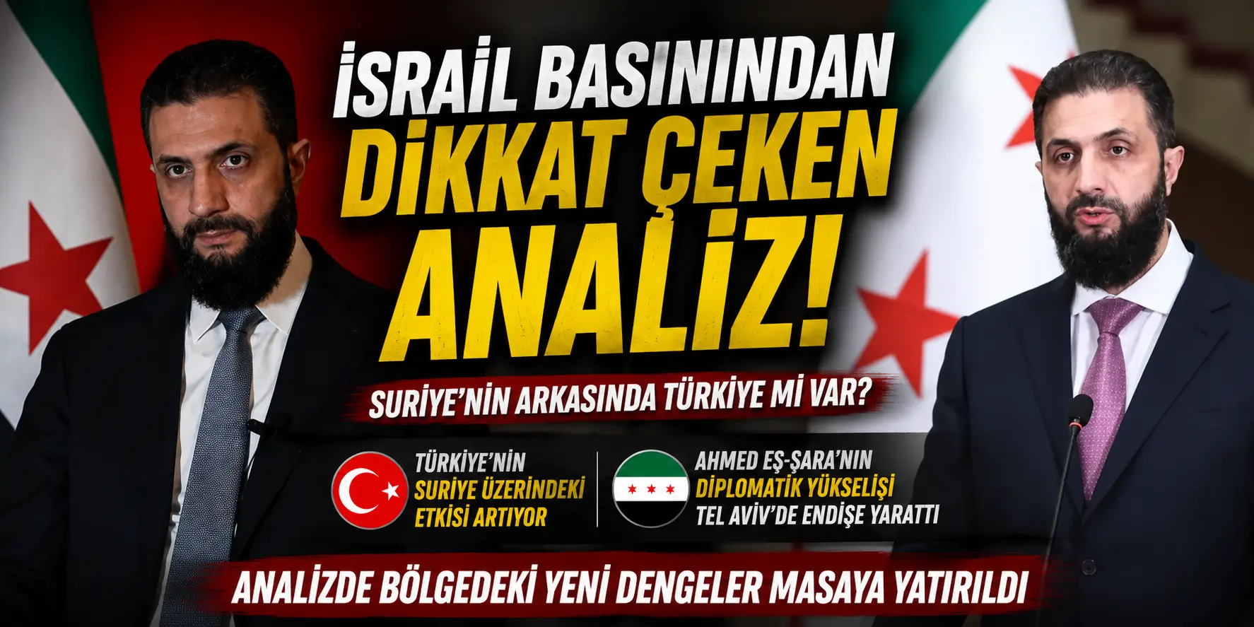İsrail’den Çarpıcı İtiraf: Şara’yı Erdoğan Güçlendiriyor