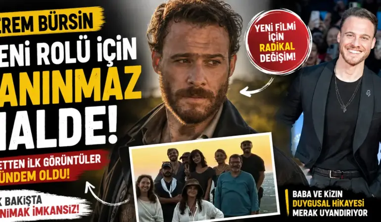 Rolü İçin Bambaşka Birine Dönüştü! Kerem Bürsin’in Son Hali Olay Oldu