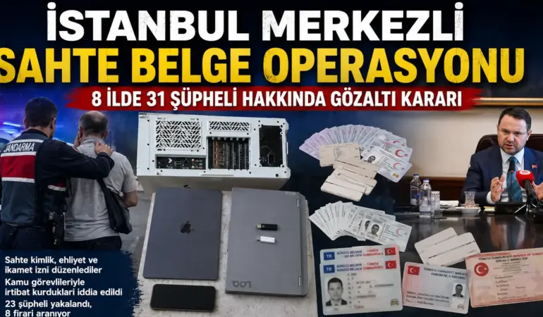 Sahte Kimlik ve Ehliyet Şebekesine Büyük Operasyon! 31 Şüpheli Hakkında Karar