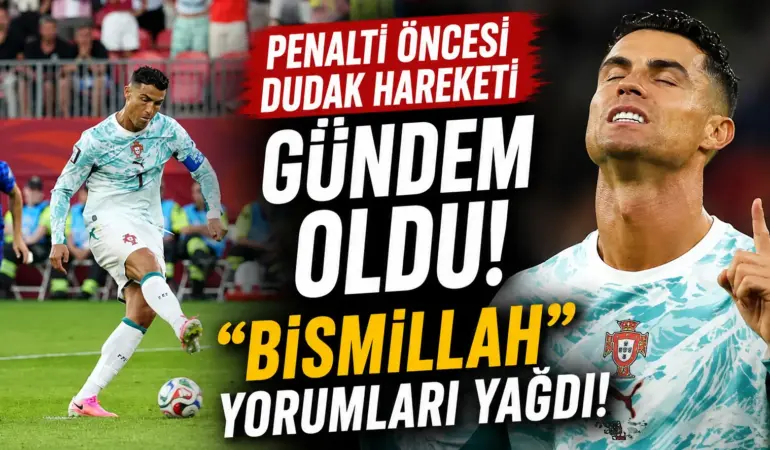 Ronaldo’nun Penaltı Anı Gündem Yarattı! Dudak Hareketi Viral Oldu