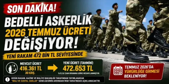 SON DAKİKA! Bedelli Askerlik Ücreti Temmuz 2026’da Yine Artıyor