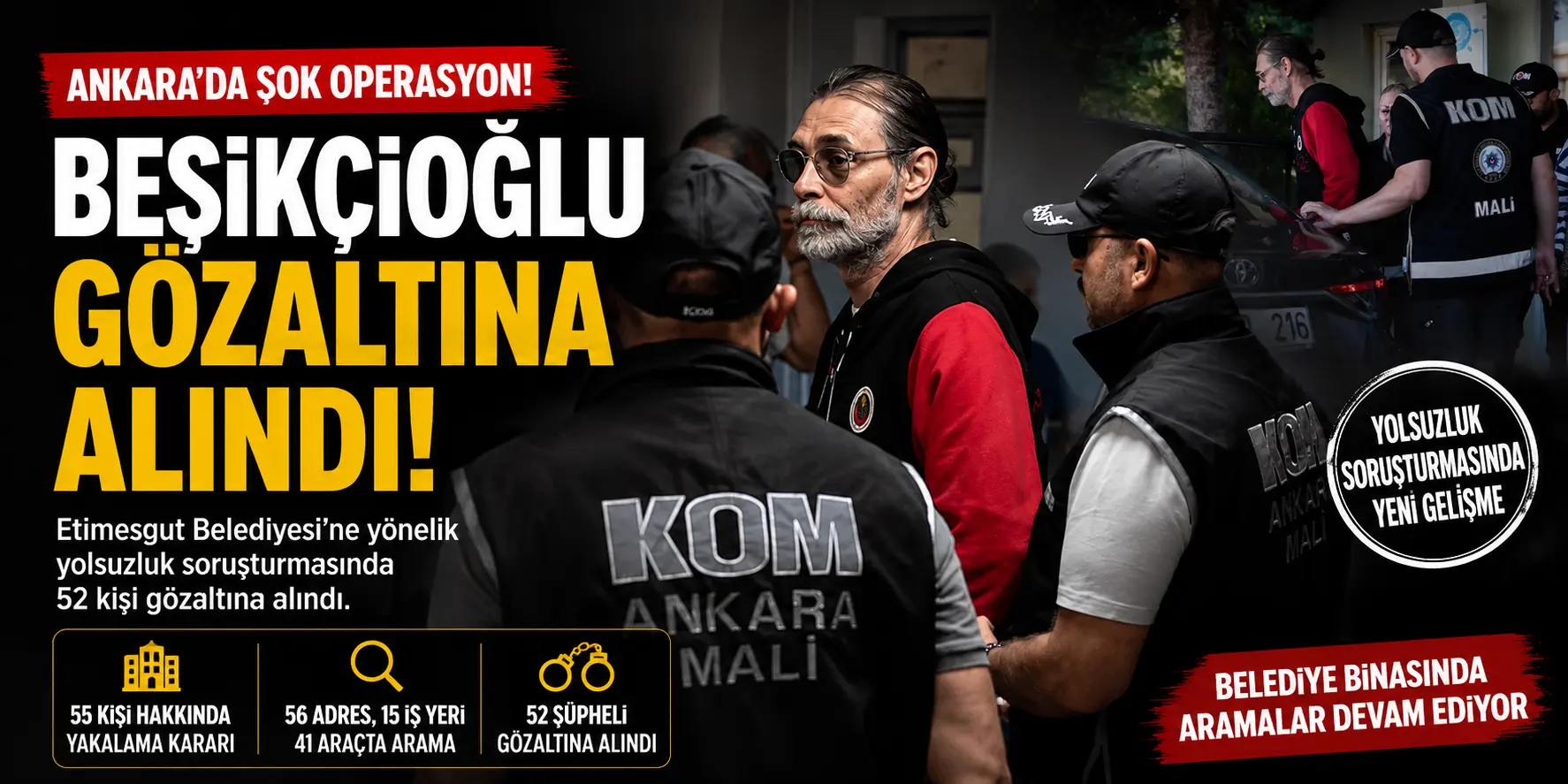Ankara’da Deprem Etkisi! Etimesgut Belediye Başkanı Erdal Beşikçioğlu Gözaltında