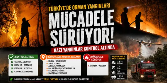 Yeşil Vatan İçin Zamanla Yarış! Yangınlarda Son Durum Açıklandı