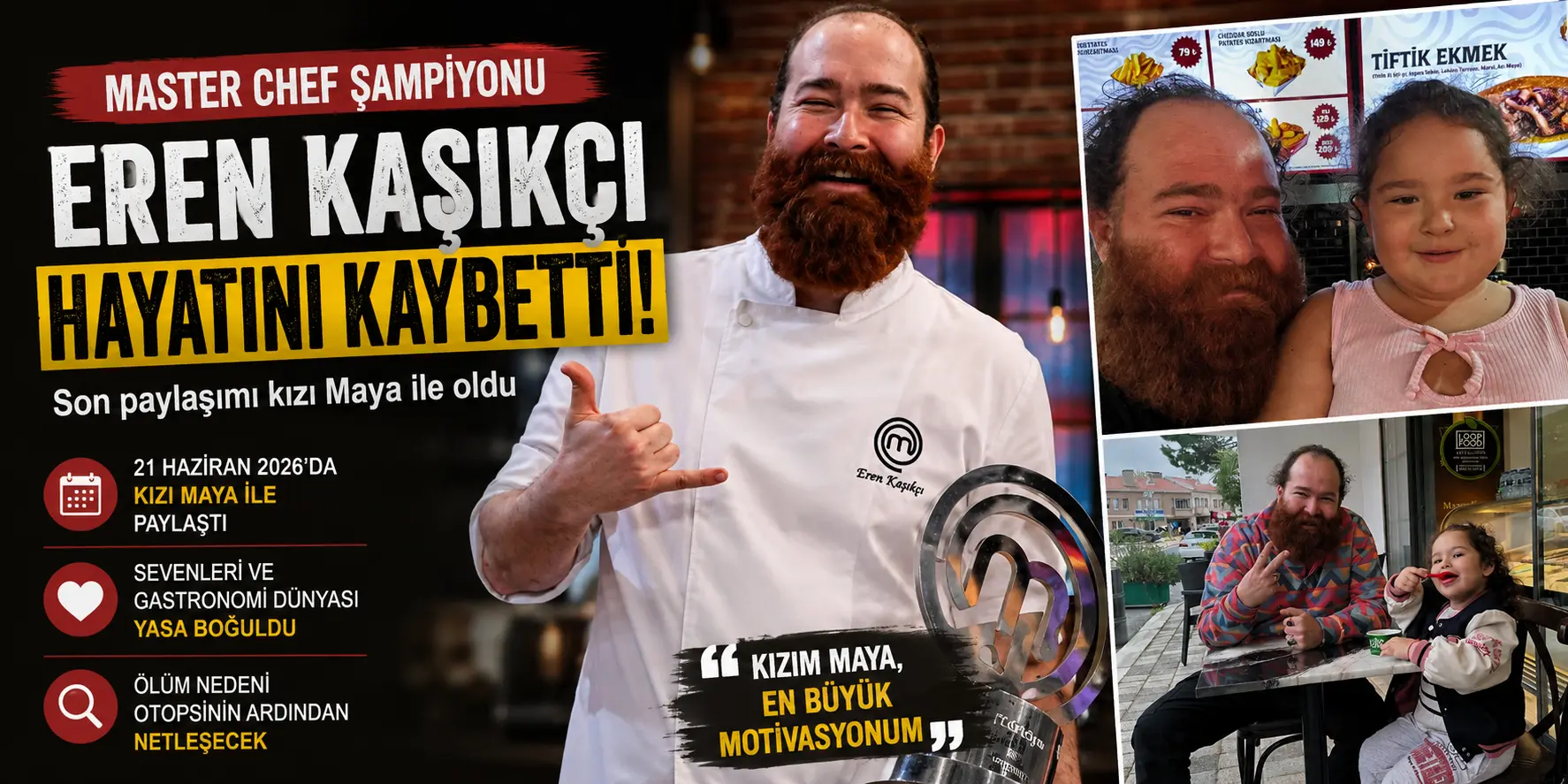 Acı Haber Sonrası Ortaya Çıktı! Eren Kaşıkçı’nın Kızıyla Son Fotoğrafı Duygulandırdı
