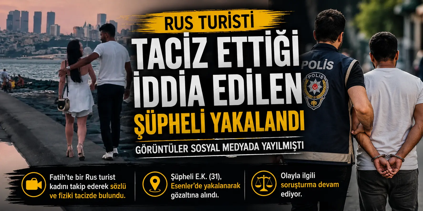 Sosyal Medyayı Ayağa Kaldıran Görüntüler! Şüpheli Esenler’de Gözaltına Alındı
