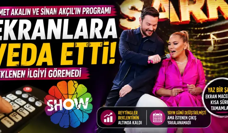 Reyting Şoku! Demet Akalın ve Sinan Akçıl’ın Programı Ekrana Veda Etti