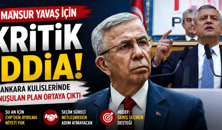 Ankara Kulisleri Karıştı! Mansur Yavaş’ın Yeni Parti Planı Ortaya Çıktı