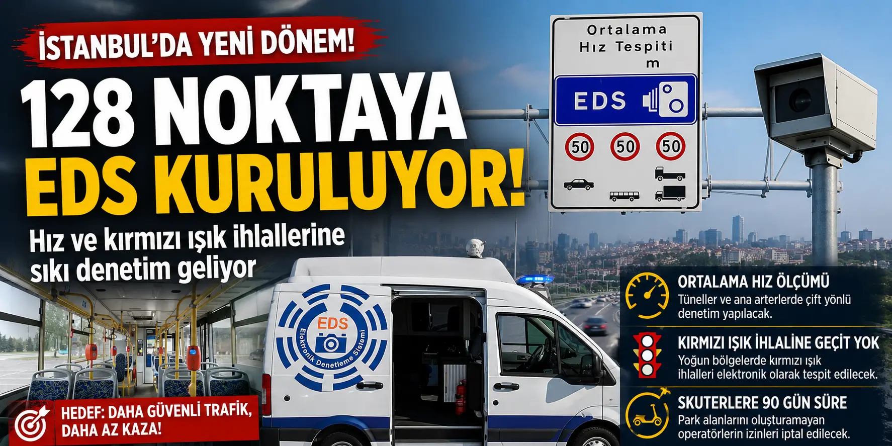 İstanbul’da Sürücülere Sıkı Takip! 128 Noktaya Yeni Nesil EDS Kuruluyor