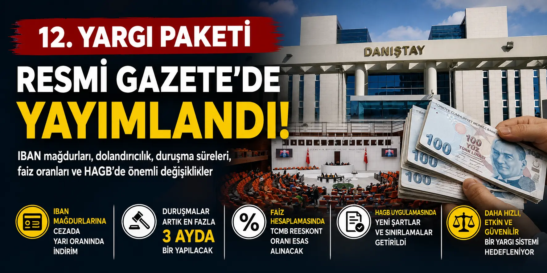 Mahkemelerde Kartlar Yeniden Dağıtılıyor! 12. Yargı Paketi Yürürlükte