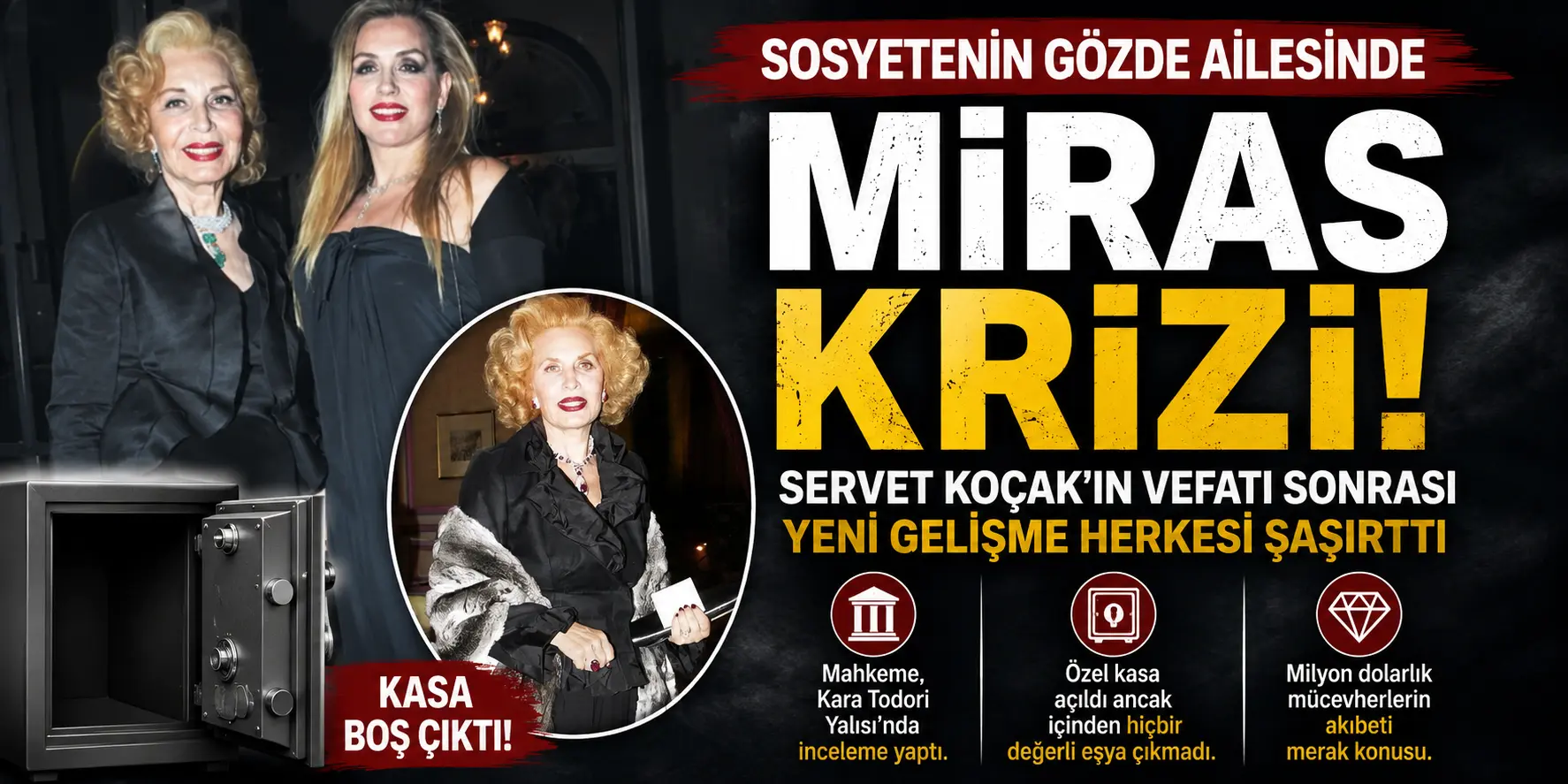 Miras Savaşında Yeni Perde! Açılan Kasadan Tek Bir Değerli Eşya Çıkmadı