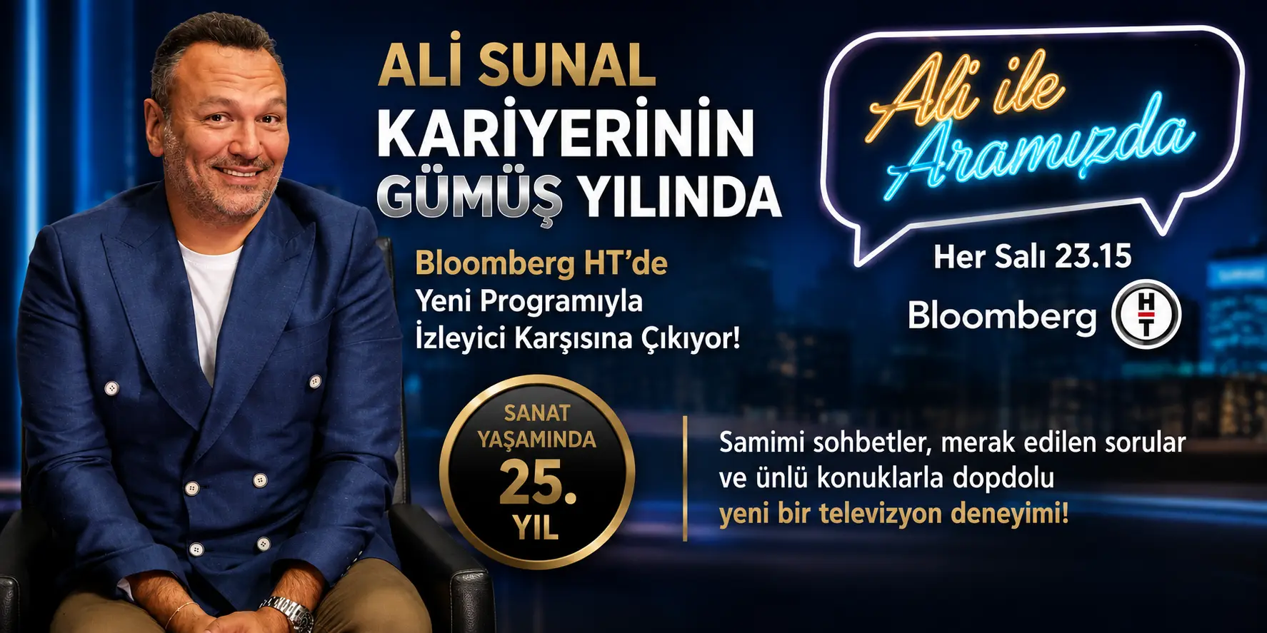 Ali Sunal’dan Yepyeni Bir Başlangıç: “Ali ile Aramızda”