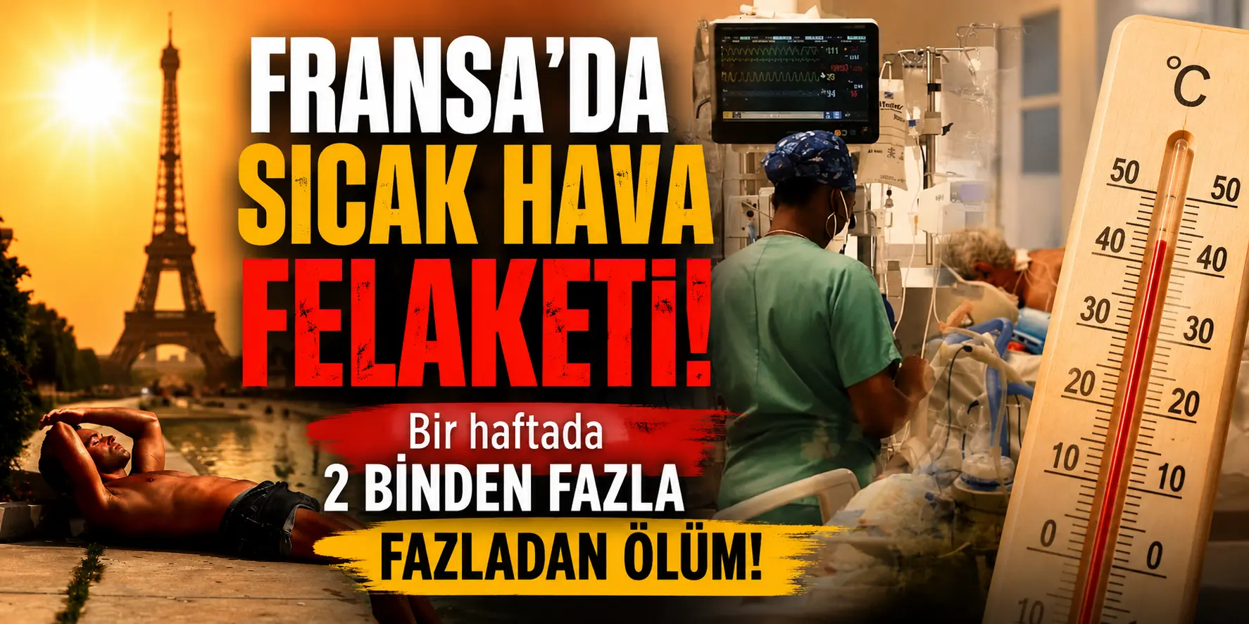 Aşırı Sıcaklar Fransa’yı Vurdu: Ölüm Sayısı Korkunç Boyuta Ulaştı