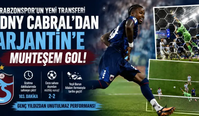 Trabzonspor’un Yeni Yıldızı Arjantin’i Böyle Avladı! Muhteşem Gol Gündem Oldu