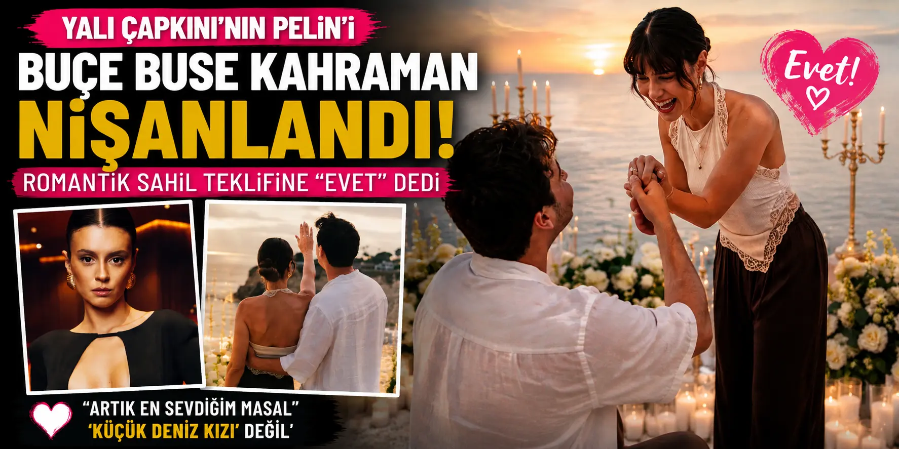 Yalı Çapkını’nın Pelin’i evlilik yolunda! Sahilde “evet” dedi, sosyal medya yıkıldı