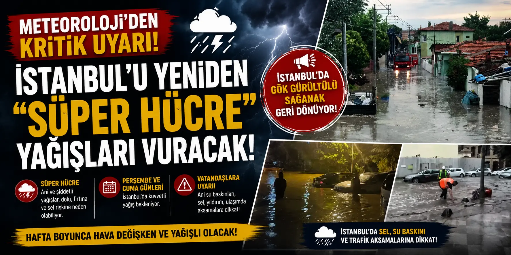 Süper Hücre Kabusu Geri Dönüyor! İstanbul İçin Saat Verildi