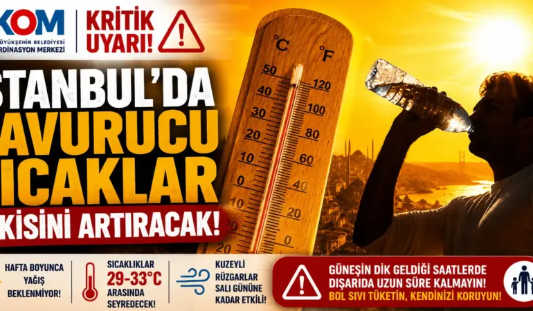 İstanbul İçin Kırmızı Alarm! AKOM Tarih Verdi: Cayır Cayır Sıcaklar Geliyor
