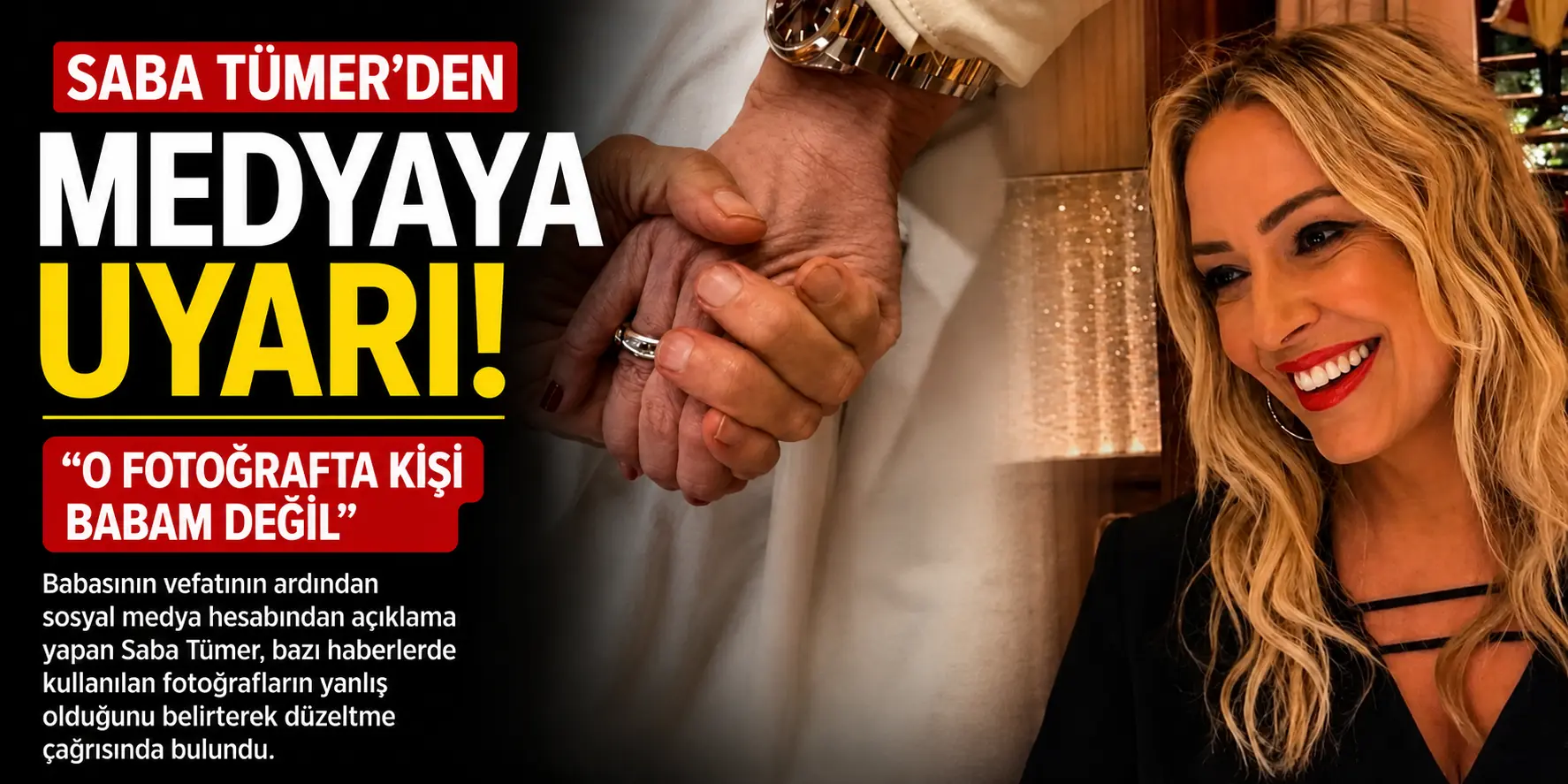 Saba Tümer Acısını Yaşarken Tepki Gösterdi! Yanlış Fotoğrafa Müdahale Etti