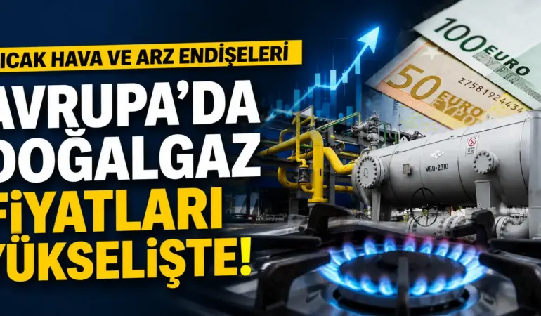 Sıcak Hava Avrupa’yı Vurdu! Doğalgaz Fiyatları Sert Yükseldi