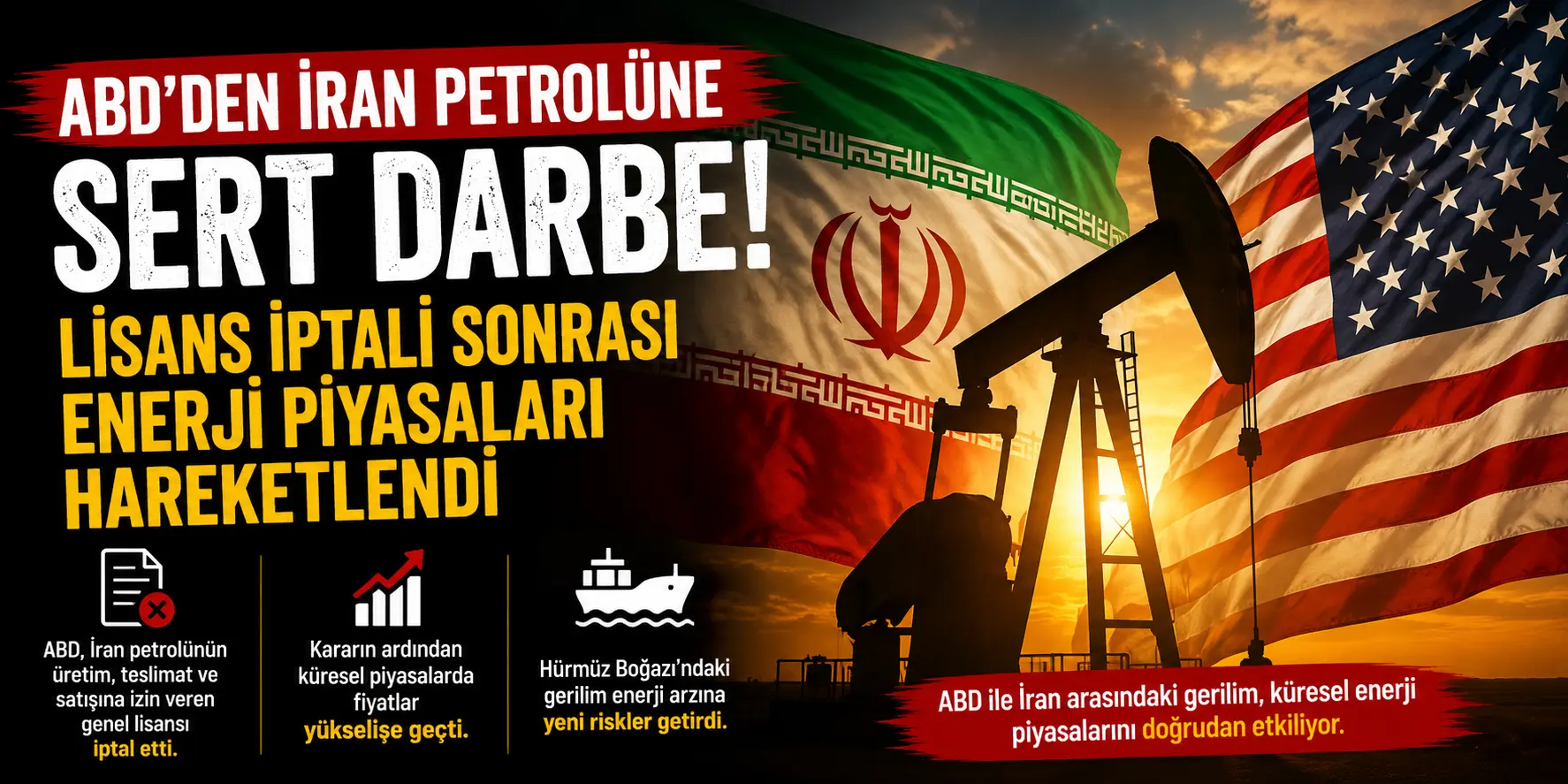 Küresel Enerji Alarmda! ABD’nin İran Hamlesi Petrolü Fırlattı