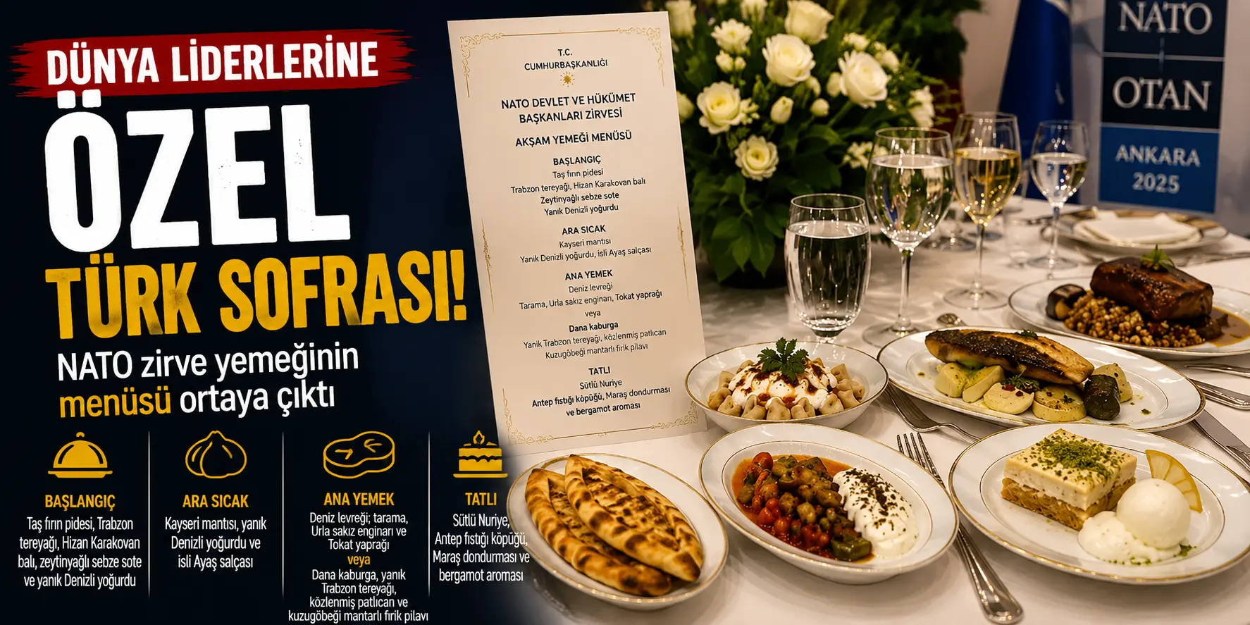 Beştepe’de Tarihi Sofra! Liderlere Anadolu’nun En Özel Lezzetleri Sunuldu