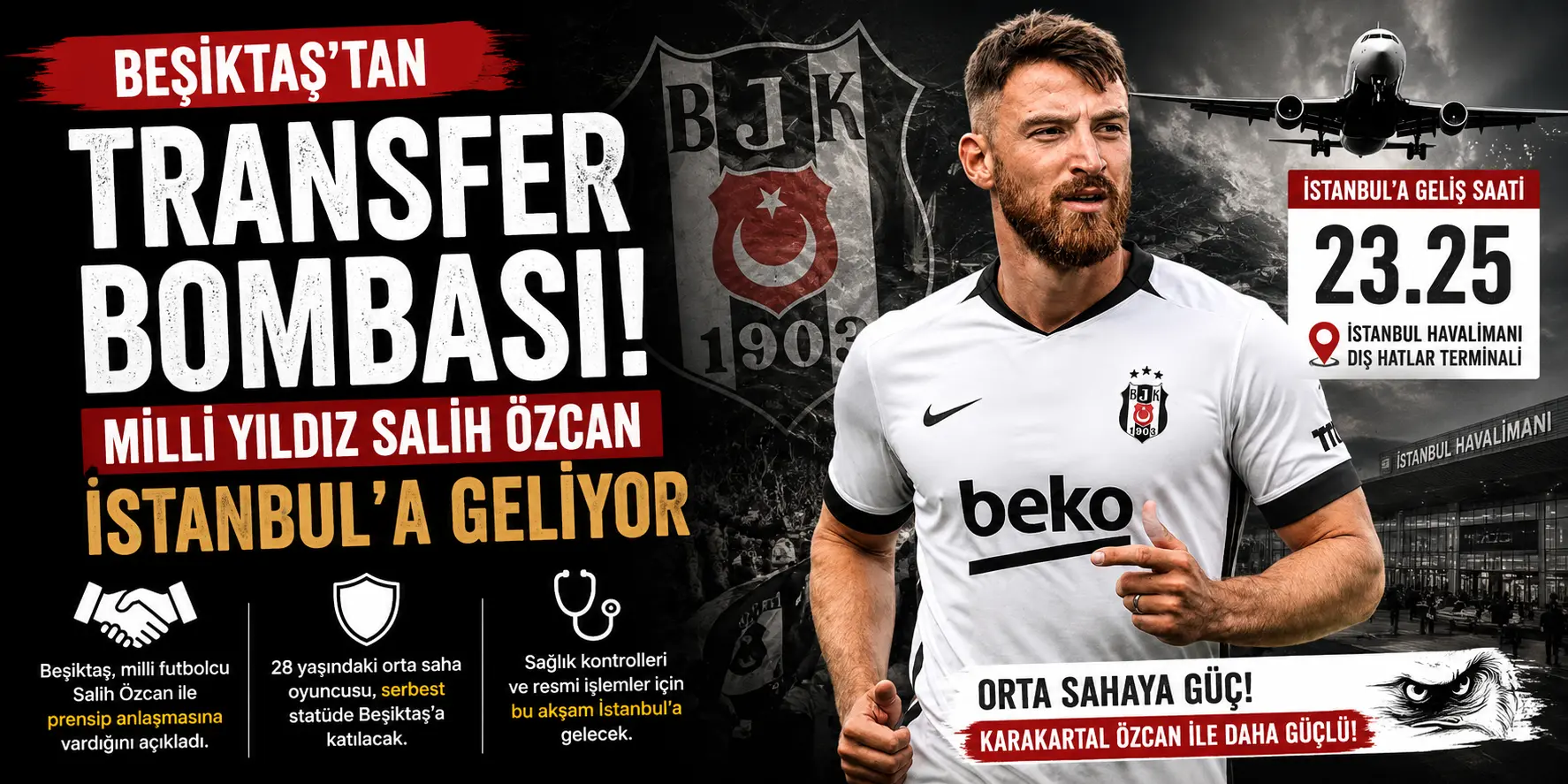 Beşiktaş Transfer Bombasını Patlattı! Milli Yıldız İstanbul’a Geliyor