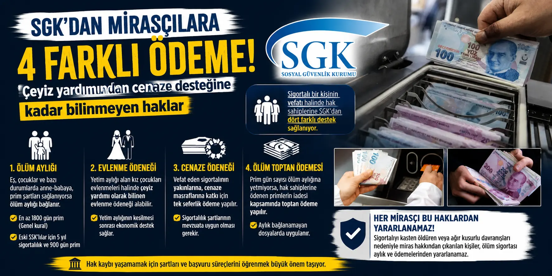 SGK’nın Gizli Kalan Ödemeleri Ortaya Çıktı! 4 Kalemde Para Desteği