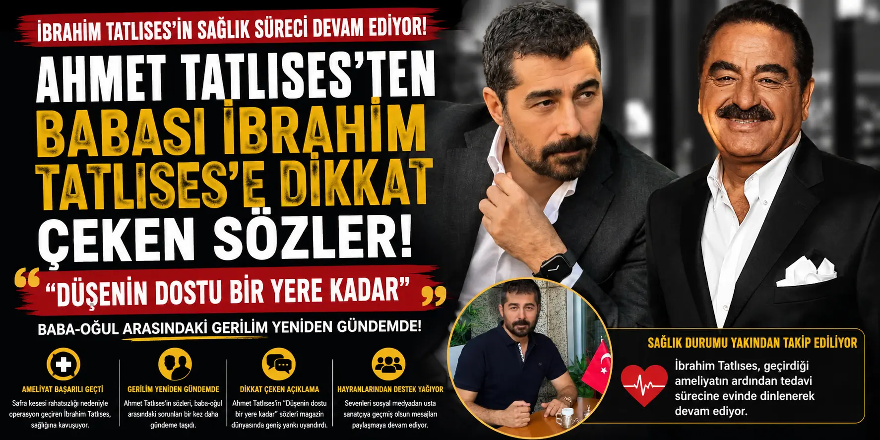 Tatlıses Ailesinde Yeni Kriz! Ahmet Tatlıses’in Sözleri Gündeme Bomba Gibi Düştü