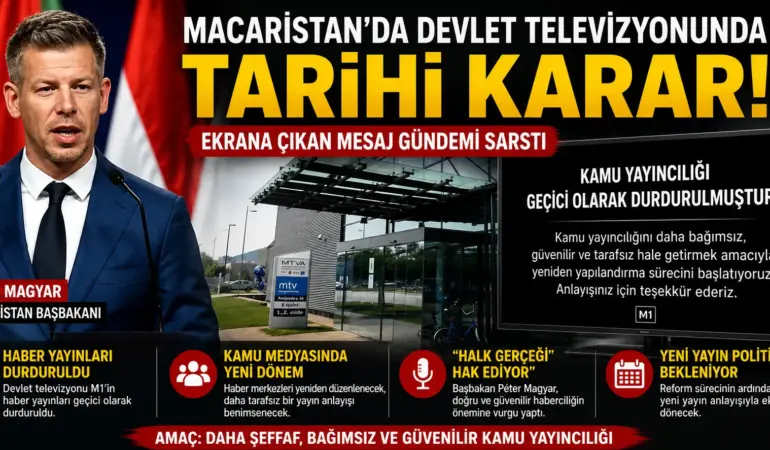 Macaristan’da Medya Depremi! Devlet Televizyonu Kapatıldı, Ekrandan Şok Mesaj Geldi