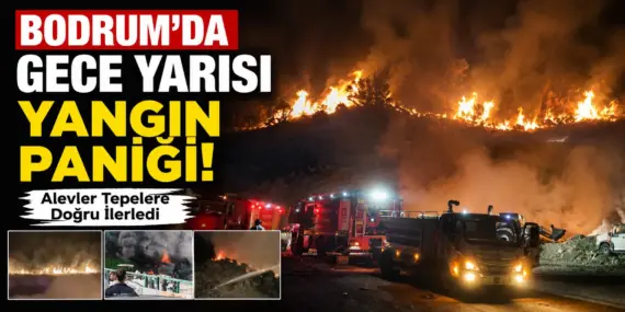 Bodrum Alevlere Teslim Oluyordu! Ekipler Seferber Edildi