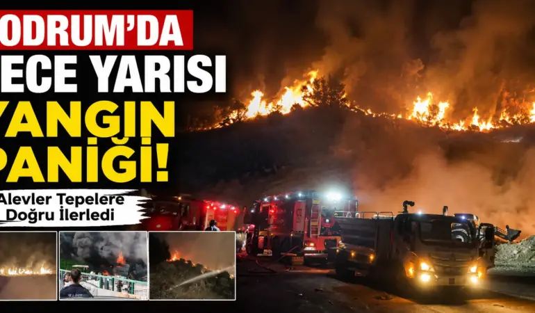 Bodrum Alevlere Teslim Oluyordu! Ekipler Seferber Edildi