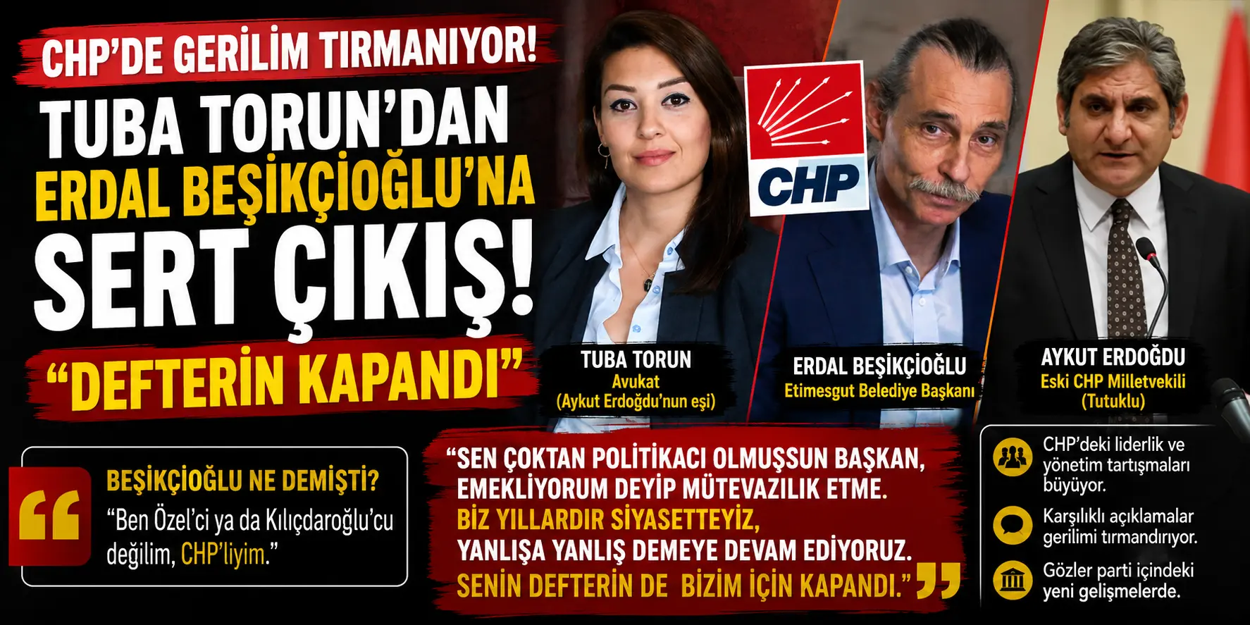 CHP’de Sular Isındı! Beşikçioğlu’na Peş Peşe Sert Tepkiler